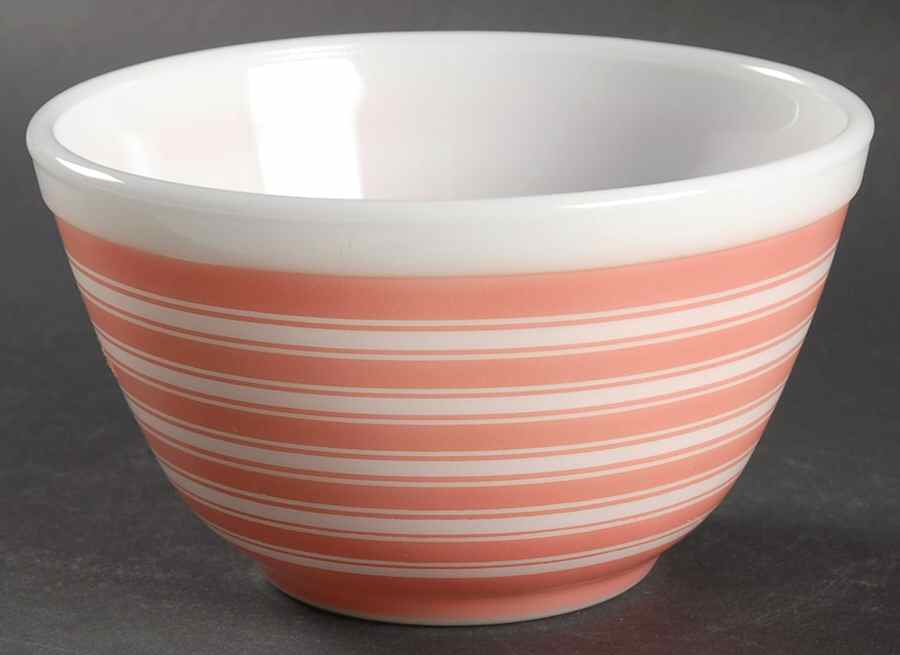 Rainbow Stripes Pink 5" Mixing Bowl by Pyrex-1