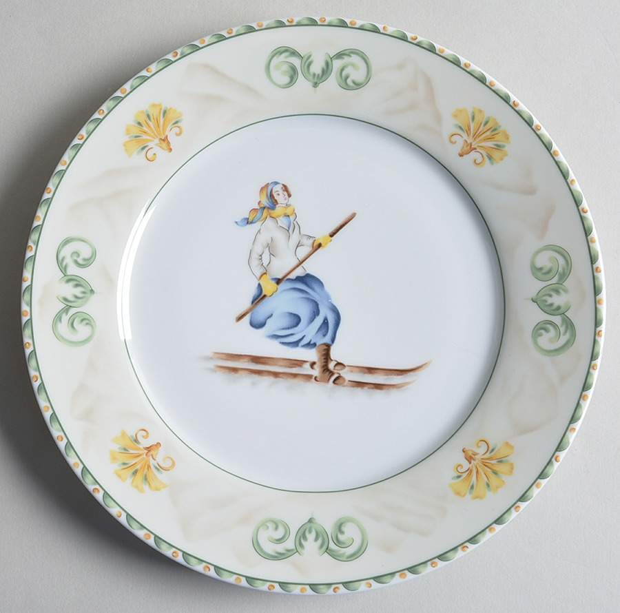 Tyrol Salad/Dessert Plate by Pierre Frey (Patrick Frey)-1