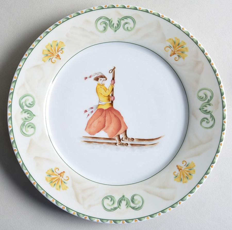 Tyrol Salad/Dessert Plate by Pierre Frey (Patrick Frey)-1