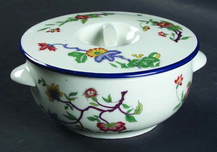Chateau de Conde Individual Casserole & Lid by Porcelaine De Paris-1