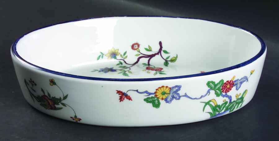 Chateau de Conde 10" Oval Baker by Porcelaine De Paris-1