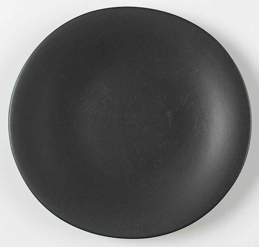 Ellipse Black Salad Plate by Pottery Barn China-1