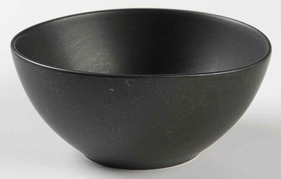 Ellipse Black Coupe Cereal Bowl by Pottery Barn China-1