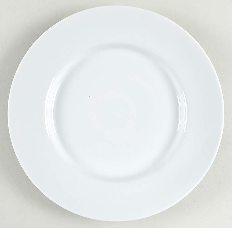 Great White Collection (Rim Shape) Dinner Plate by Pottery Barn China-1