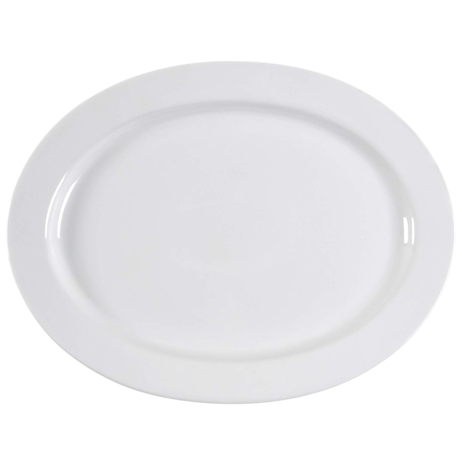 Great White Collection (Rim Shape) 13" Oval Serving Platter by Pottery Barn China-1