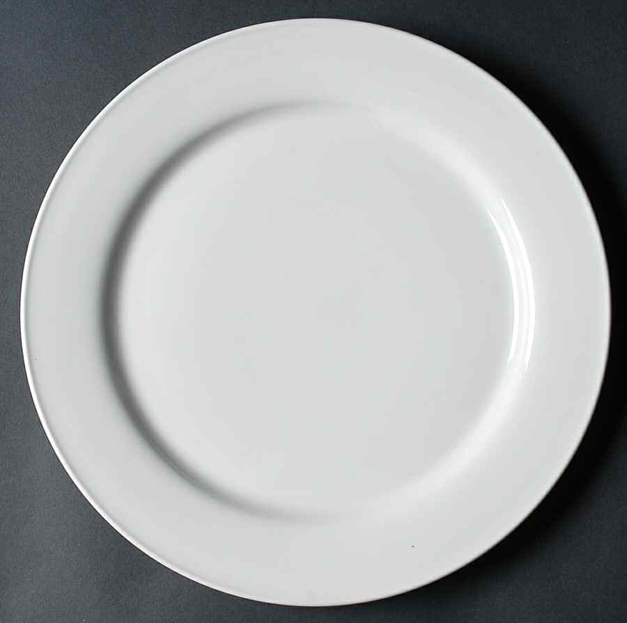 Great White Collection (Rim Shape) Dinner Plate by Pottery Barn China-1