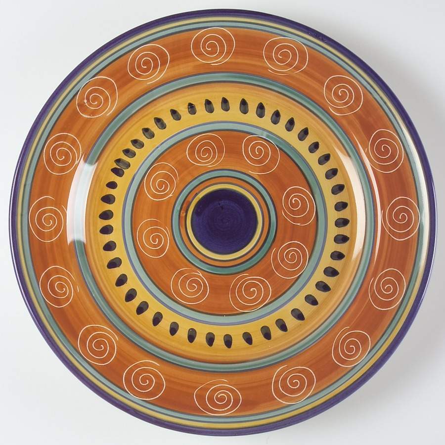 Italian Swirl 14" Chop Plate (Round Platter) by Pier 1-1