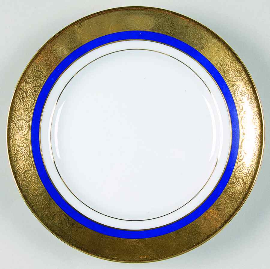 Chambord Cobalt Bread & Butter Plate by Porcel du Site Corot-1