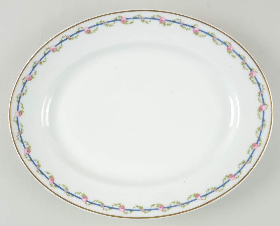PL51 13" Oval Serving Platter by Porcelaine Limousine-1
