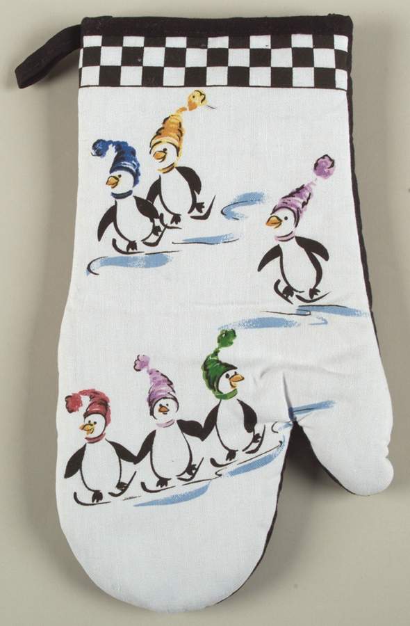 Penguin Skate Cloth Oven Mitt by Pfaltzgraff-1