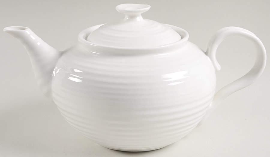 Sophie Conran White Teapot & Lid by Portmeirion-1