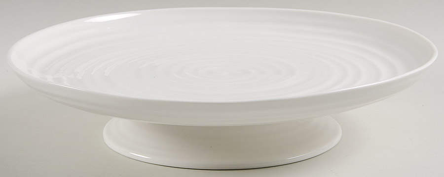 Sophie Conran White 12" Diameter Pedestal Cake Stand by Portmeirion-1