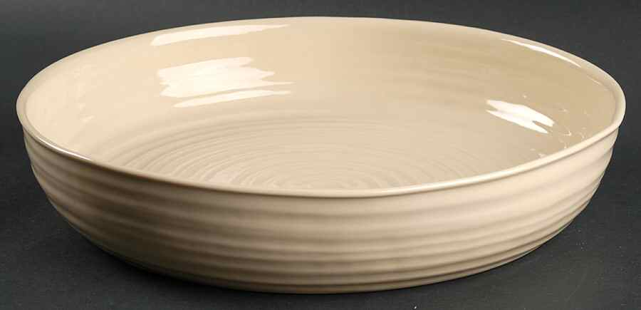 Sophie Conran Biscuit (Beige) Round Roaster by Portmeirion-1