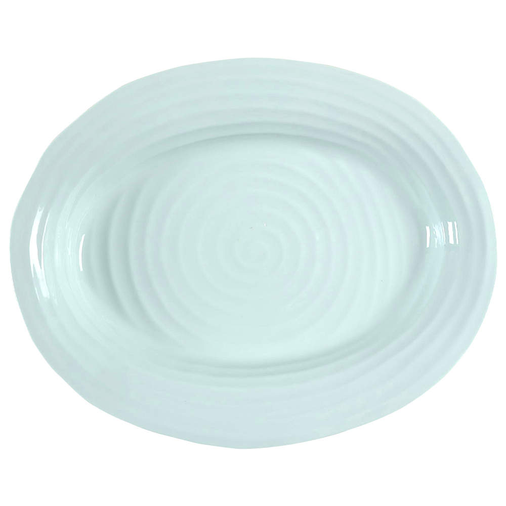 Sophie Conran Celadon 14" Oval Serving Platter by Portmeirion-1