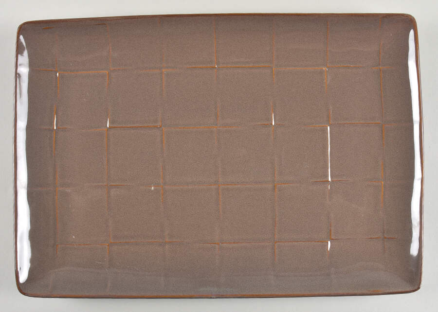 Grey Cubic 16" Rectangular Serving Platter by Pier 1-1