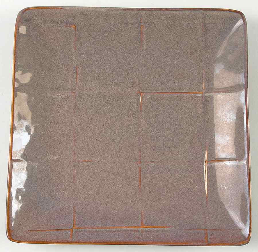 Grey Cubic Square Salad Plate by Pier 1-1