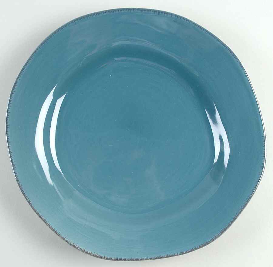Elemental Smoke Blue Dinner Plate by Pier 1-1