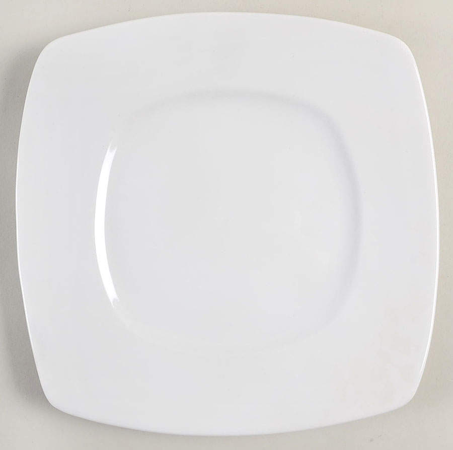 Luminous White Square Salad Plate by Pier 1-1
