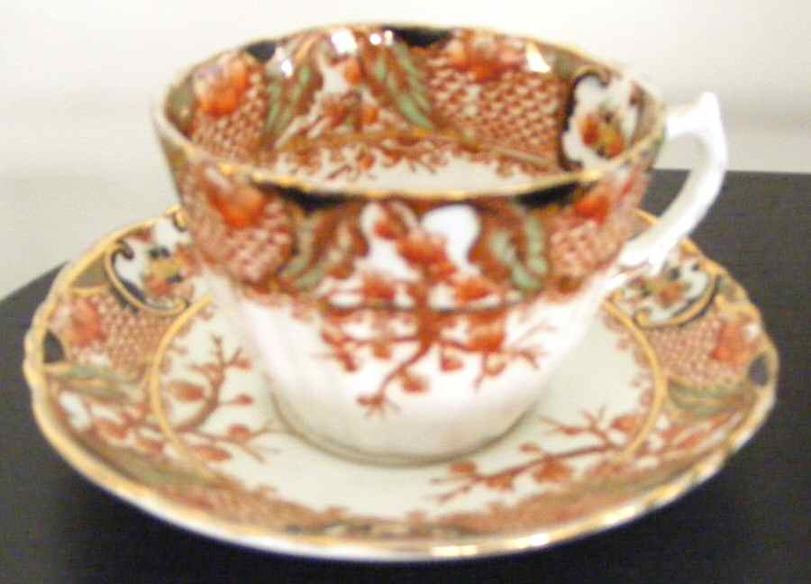 758 Flat Cup & Saucer Set by Park Place (England)-1