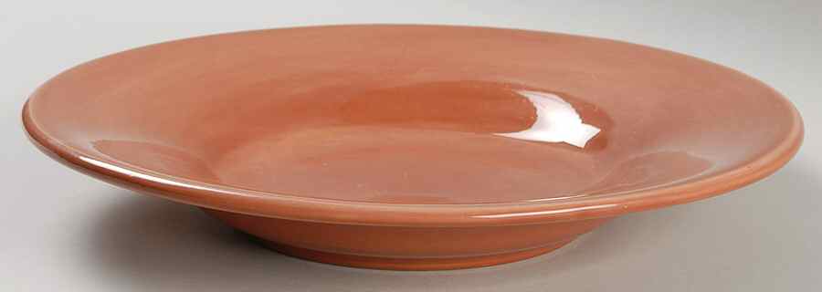 Sausalito Pumpkin Large Rim Soup Bowl by Pottery Barn China-1
