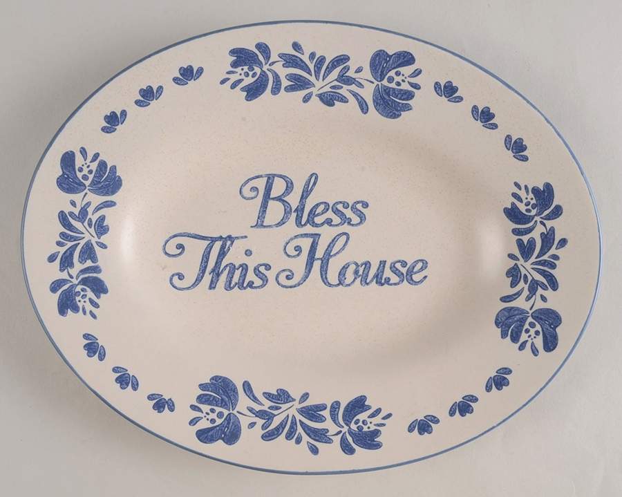 Yorktowne 10" Bless This House Plate by Pfaltzgraff-1