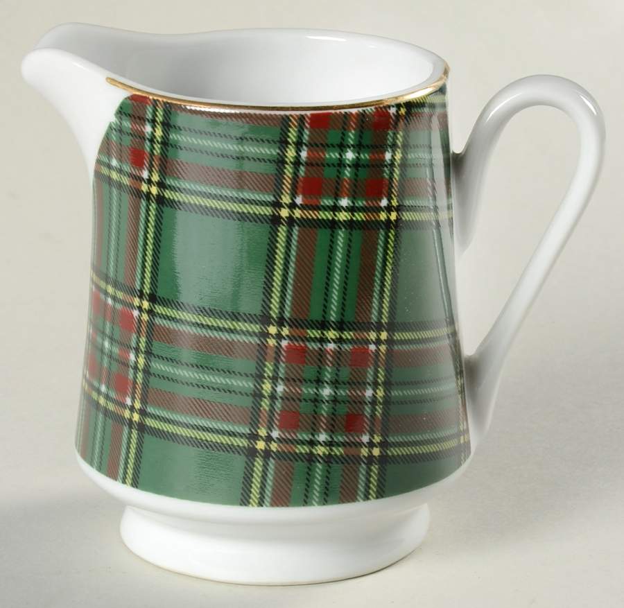 Green Plaid Creamer by Pacific Rim-1