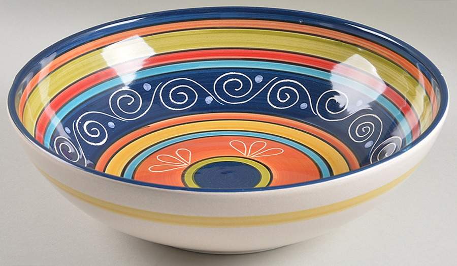 Italian Summer 12" Round Serving Bowl by Pier 1-1