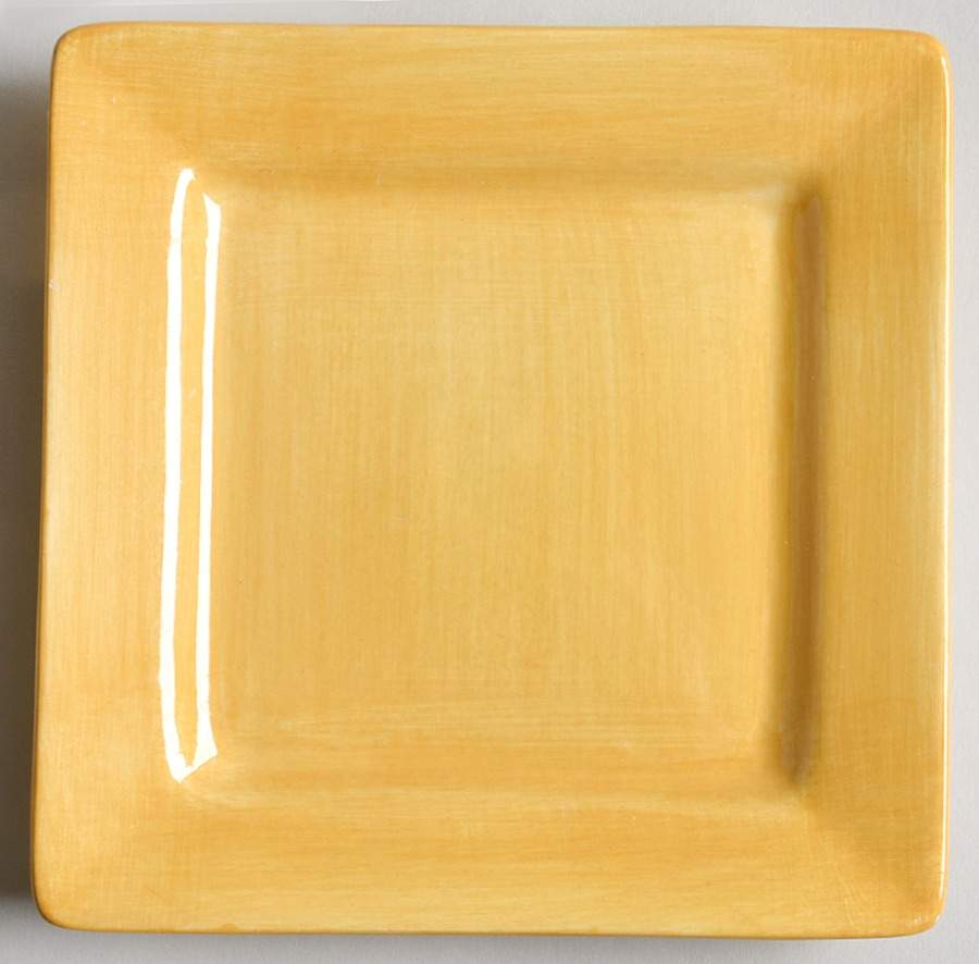 Essential Colours Yellow Square Appetizer Plate by Pier 1-1