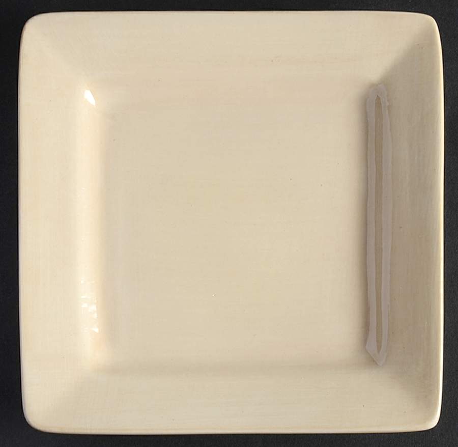 Essential Colours Ivory Square Appetizer Plate by Pier 1-1