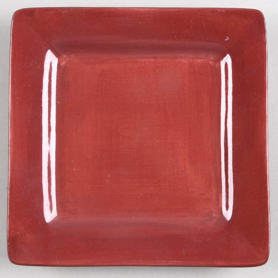 Essential Colours Red Square Appetizer Plate by Pier 1-1