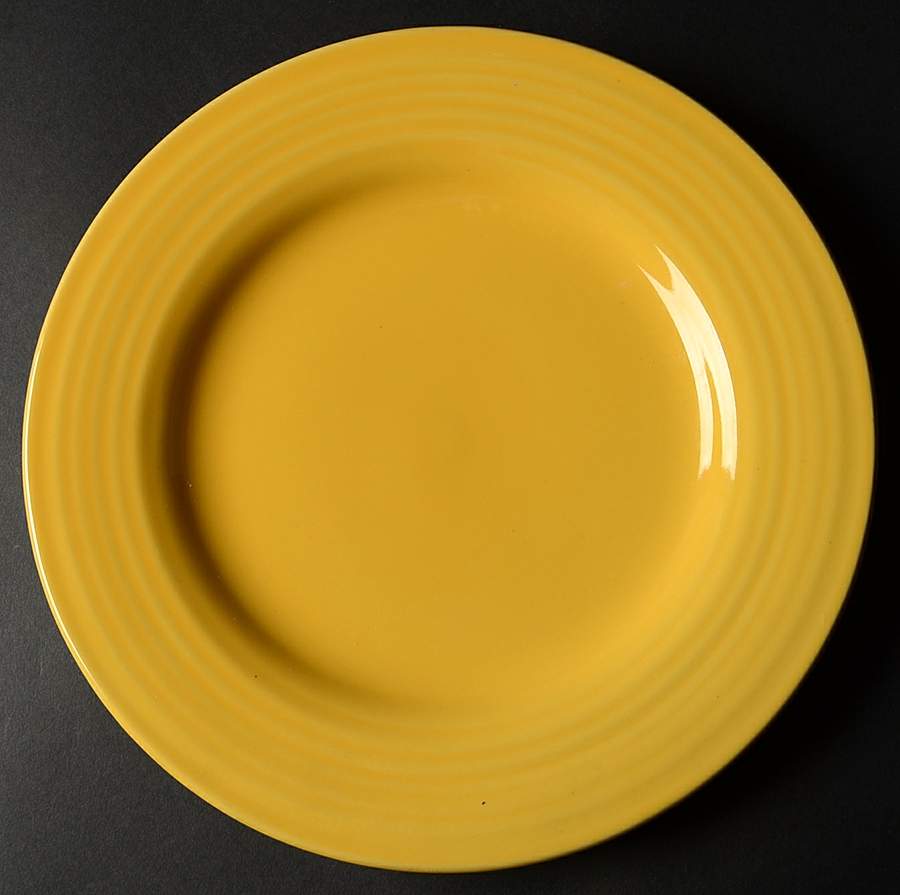 Sausalito Ridged Yellow Dinner Plate by Pottery Barn China-1