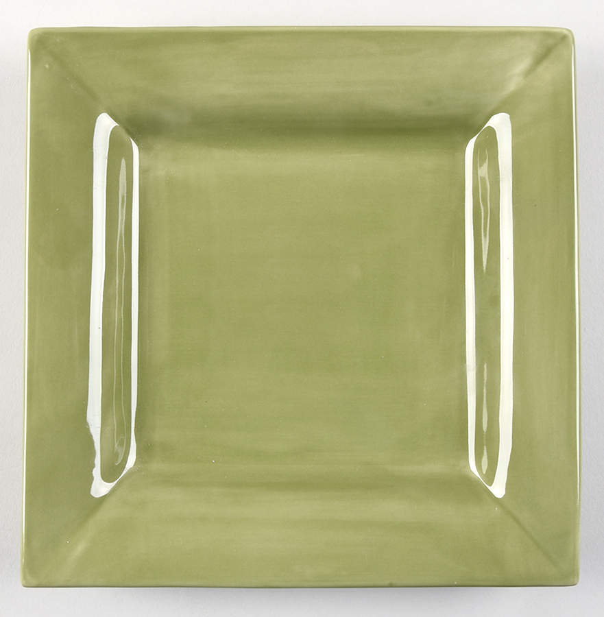 Sausalito Sage Green Square Luncheon Plate by Pottery Barn China-1