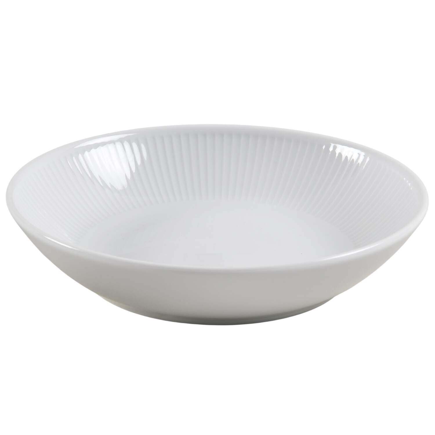 Plisse 8" Shallow Round Bowl by Pillivuyt-1