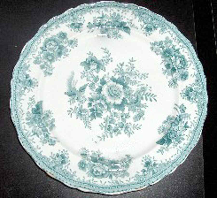 Asiatic Pheasants Blue Luncheon Plate by Pitcairns-1
