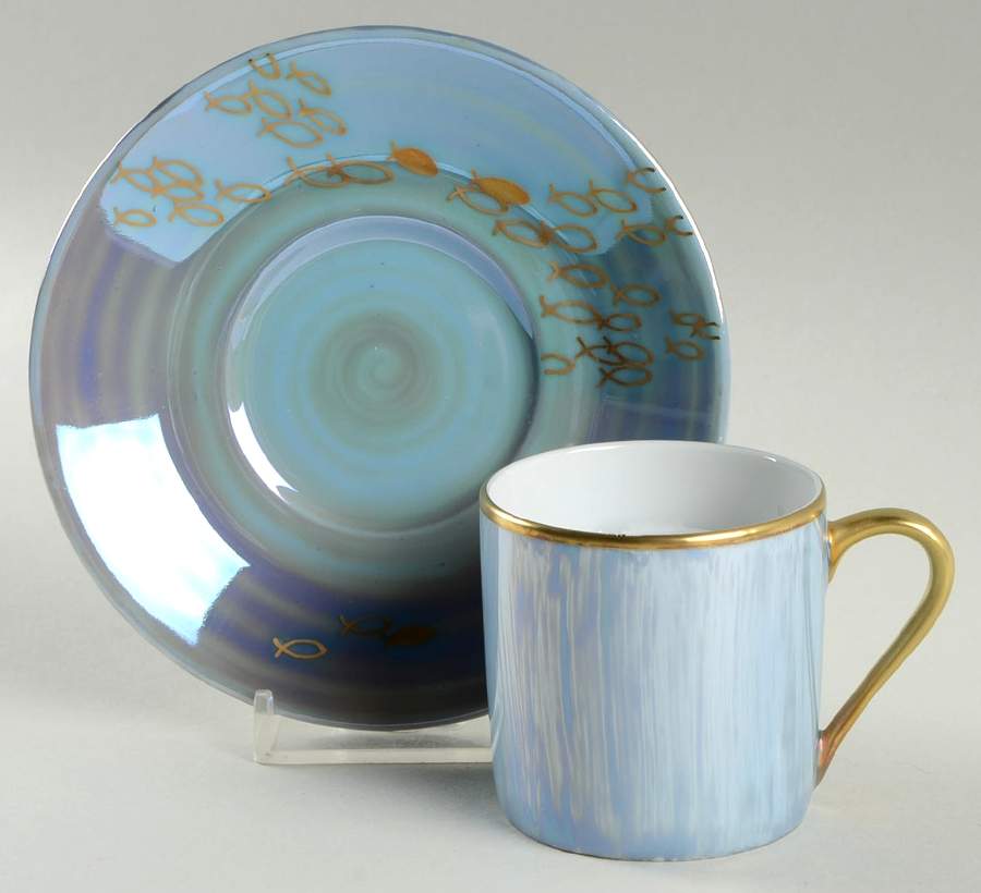 Tahiti Flat Demitasse Cup & Saucer Set by Poc a Poc-1