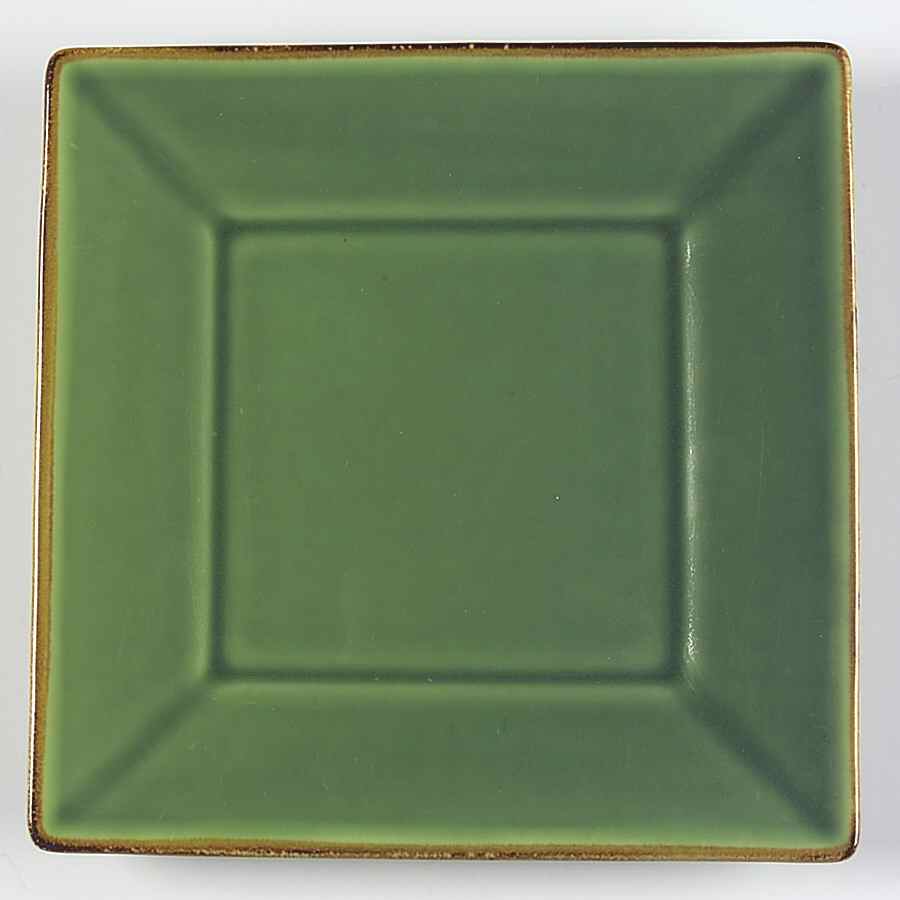 Asian Square Light Green Salad Plate by Pottery Barn China-1