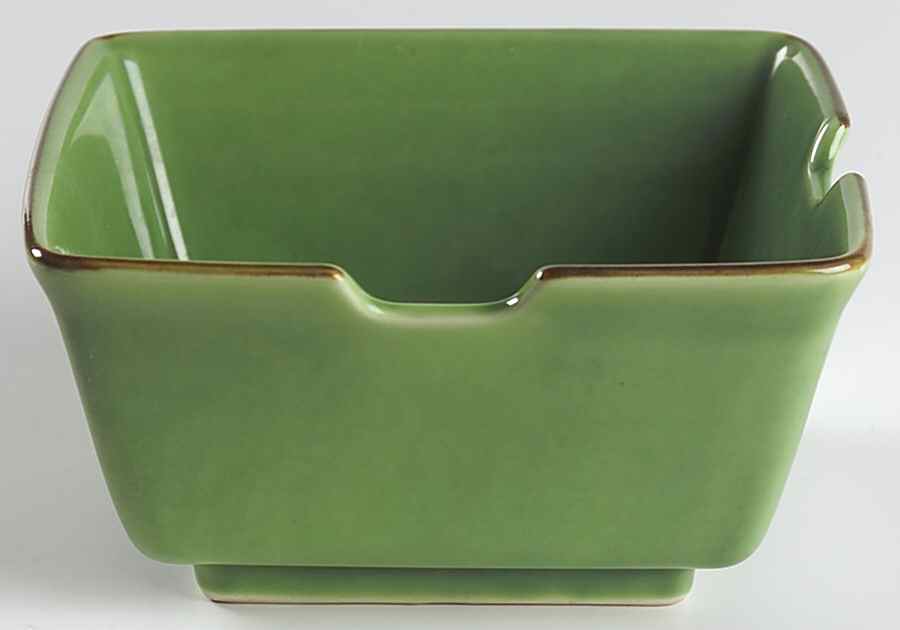 Asian Square Light Green Noodle Bowl by Pottery Barn China-1