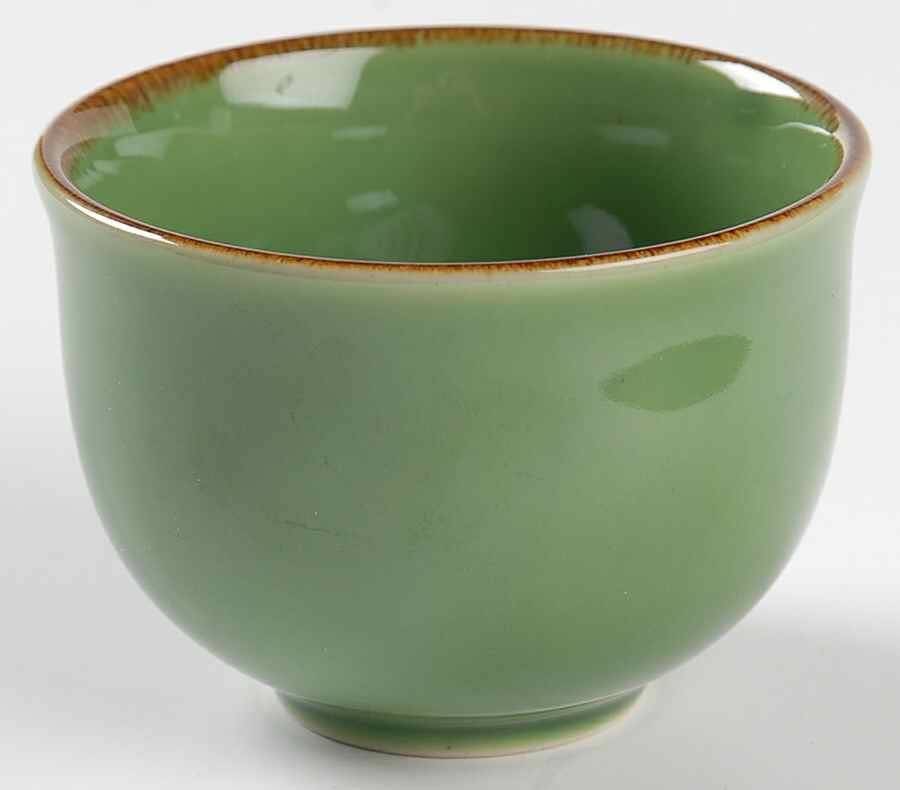 Asian Square Light Green Cup No Handle by Pottery Barn China-1
