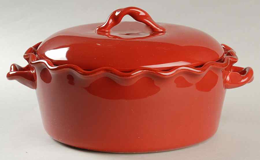 Village Collection Persimmon 2.5 Quart Round Covered Baker by Park Designs-1