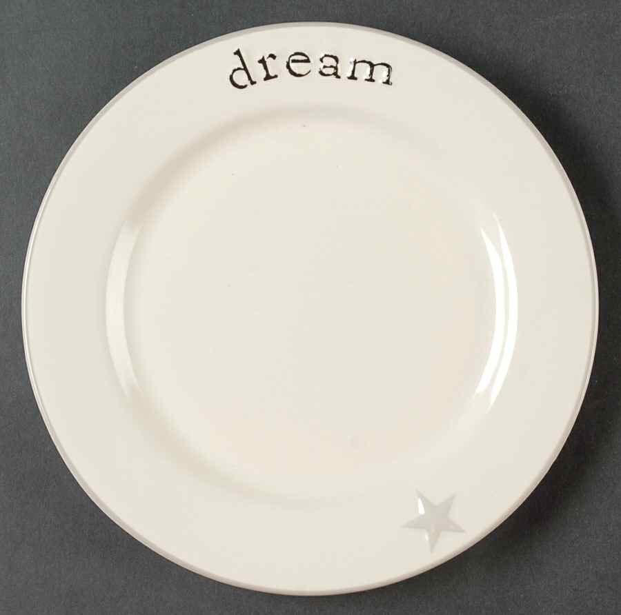 Word Expressions (Embossed Words) Salad Plate by Primitives By Kathy-1
