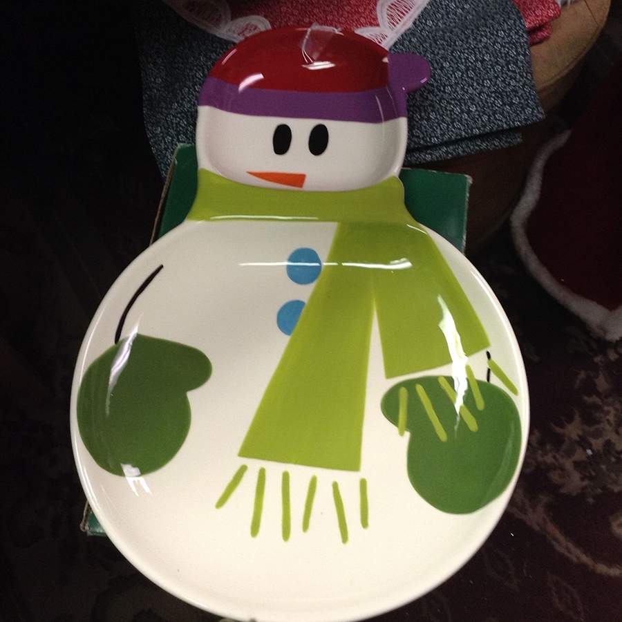 Snowball 2 Part Figural Server by Pier 1-1