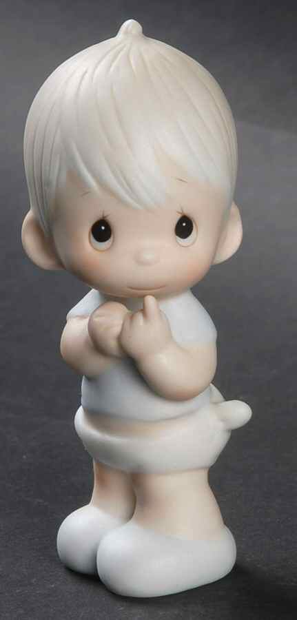 Baby Boy Standing Dove-Baby Boy Standing - Dove Trademark, No Box by Precious Moments-1