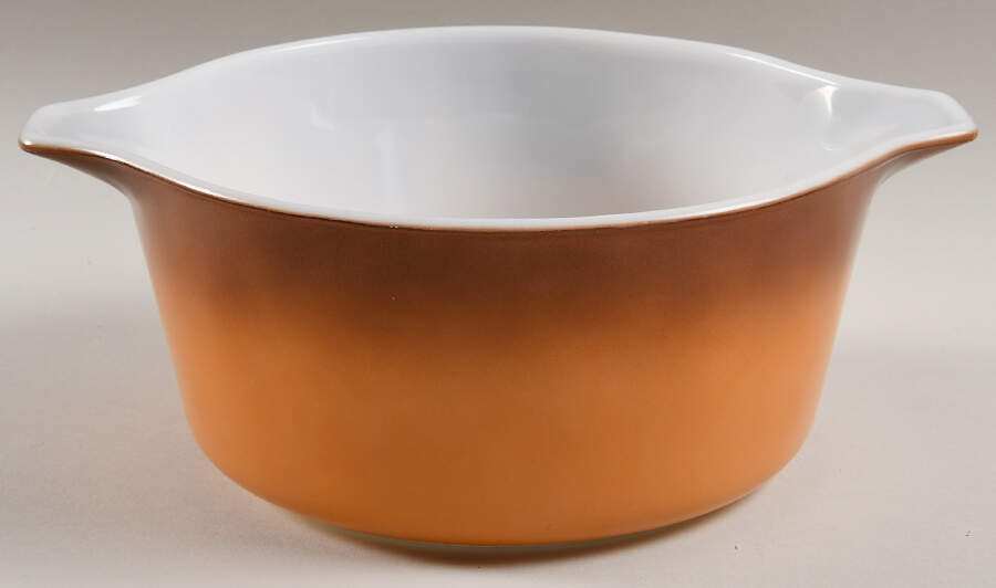 Old Orchard 1.5 Quart Round Casserole No Lid by Pyrex-1