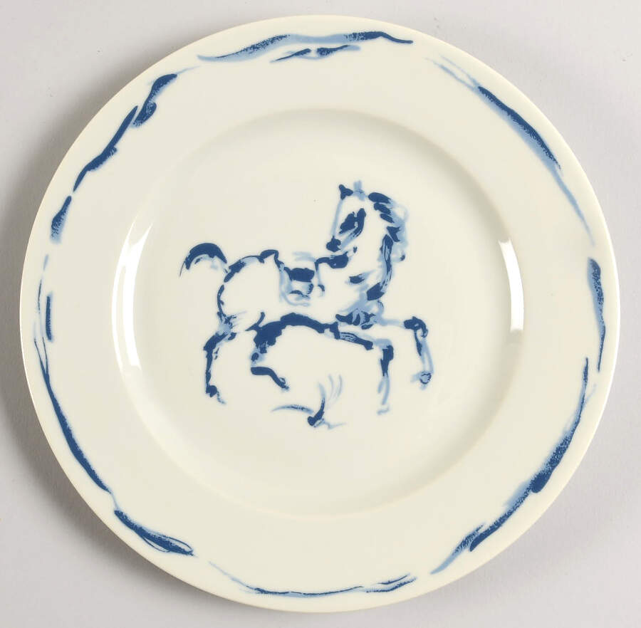 Gonesse Blue Salad/Dessert Plate by Pierre Frey (Patrick Frey)-1