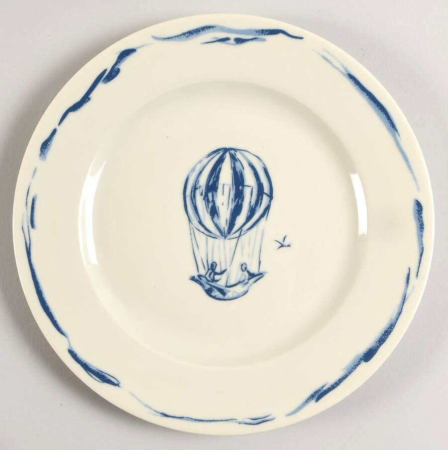 Gonesse Blue Salad/Dessert Plate by Pierre Frey (Patrick Frey)-1