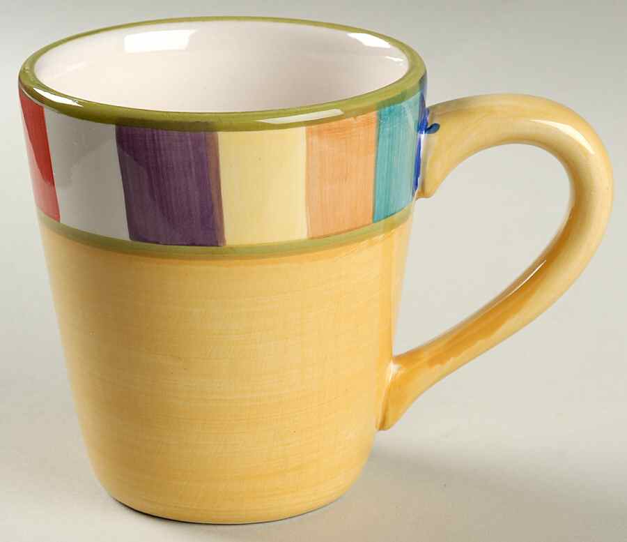 Rainbow Stripes Mug by Philippe Richard-1