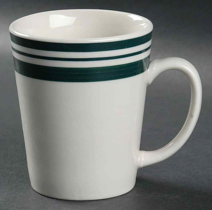 Diner Story Dark Green Mug by Philippe Richard-1