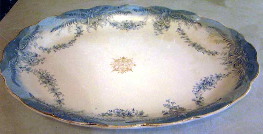 Aquilla Blue (Gold Trim) Underplate for Tureen by Pitcairns-1