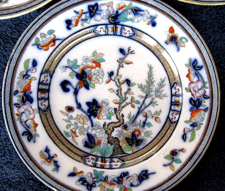 Dresden Blue Multicolor Luncheon Plate by Pinder Bourne & Hope-1