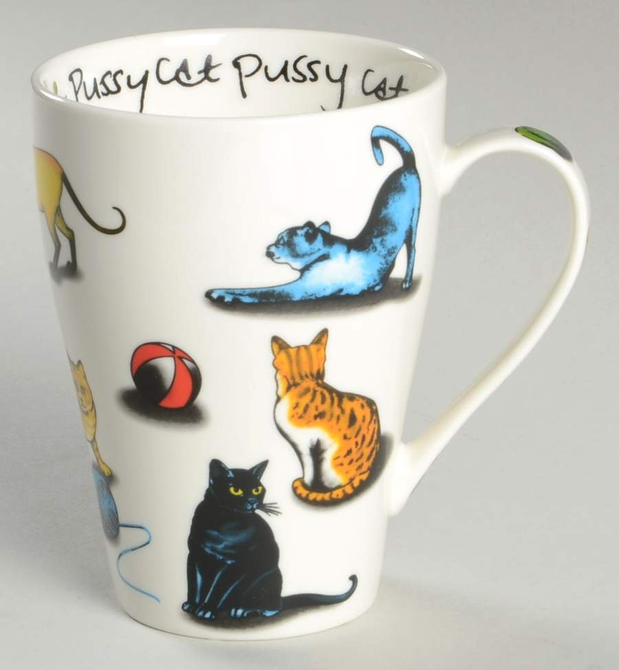 Cat Tea Large Mug by Cardew Design-1